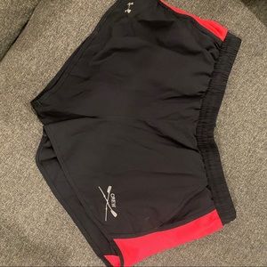 Under Armour Running Workout Shorts Grey with Pink